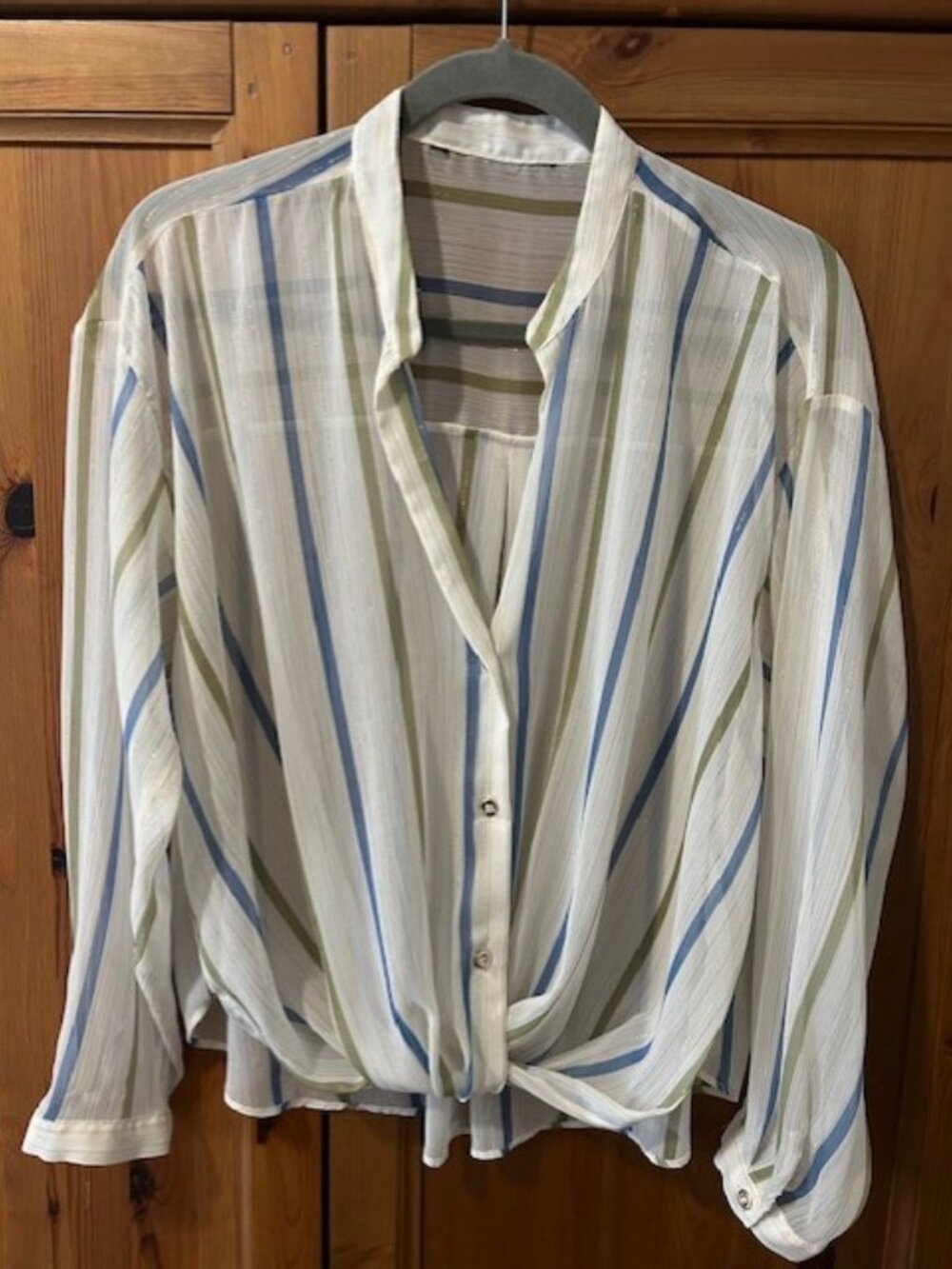 ZARA oversized sheer blouse, size M/L, NEW